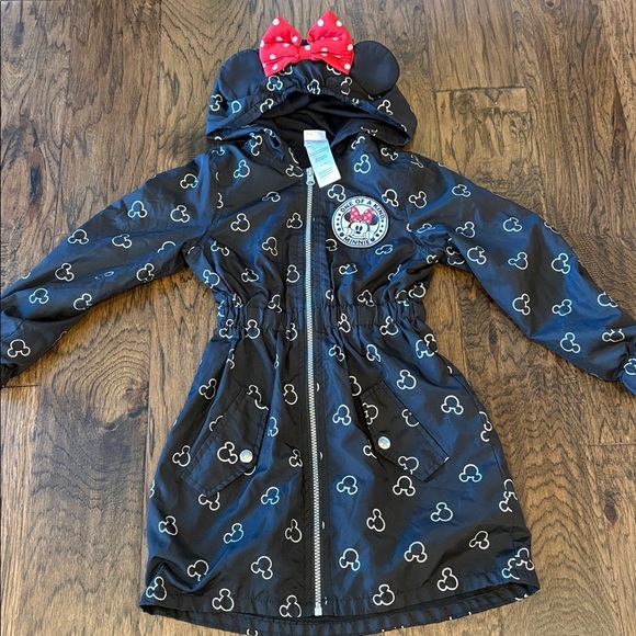 Disney Other - Minnie Mouse raincoat with ears